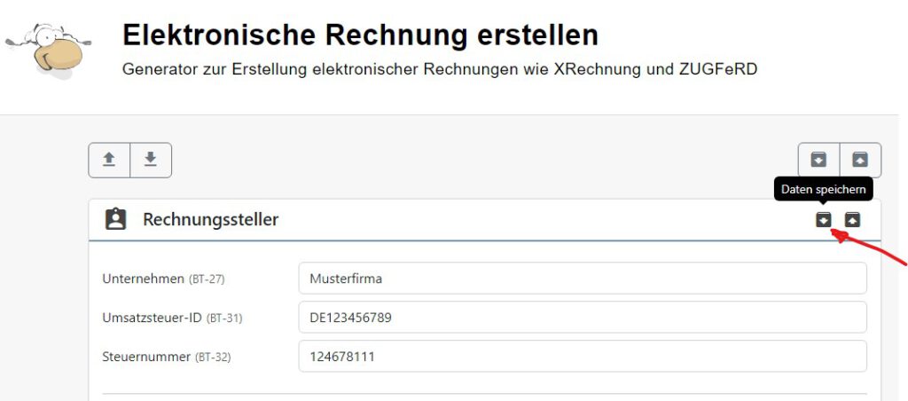 E-Rechnung in PDF24 speichern